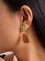 Boucles d'oreilles Femme Plain Toutes Les Saisons Élégant Quotidien Métal Goujon