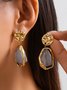 Boucles d'oreilles Femme Plain Toutes Les Saisons Élégant Quotidien Métal Goujon