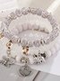 Bracelets Femmes de Style Occidental Abstrait Toutes Les Saisons Imprimé Quotidien multicouche Bracelet Céramique