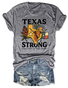 T-shirts Femmes Été Simple Lettres de texte Coton Micro-élasticité Manches Courtes Col Rond Régulier Régulier
