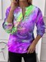 Sweat-shirts Femmes Simple Ombre Printemps / Automne Polyester Ample Régulier Droit Régulier T.-N.-L.