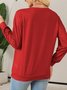 Sweat-shirts Géométrique Décontracté Printemps / Automne Polyester Micro-élasticité Faire la navette Régulier Droit Régulier pour Femmes