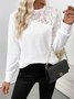 Sweat-shirts Décontracté Floral Printemps / Automne Quotidien Coupe Régulière Manches Longues Col Rond Régulier Trapèze pour Femmes