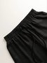 Deux Pièces Ensembles Femmes Urbain Plain Printemps / Automne Joint Fendu Micro-élasticité Manches Longues Top Avec Pantalons Droit Régulier