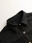 Deux Pièces Ensembles Femmes Urbain Plain Printemps / Automne Joint Fendu Micro-élasticité Manches Longues Top Avec Pantalons Droit Régulier