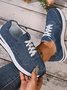 Chaussures Décontractées Décontracté Plain Toutes Les Saisons Mocassin Talon Bas Bout Rond Caoutchouc à Lacets Cortez pour Femmes