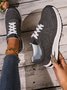 Chaussures Décontractées Décontracté Plain Toutes Les Saisons Mocassin Talon Bas Bout Rond Caoutchouc à Lacets Cortez pour Femmes