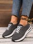 Chaussures Décontractées Décontracté Plain Toutes Les Saisons Mocassin Talon Bas Bout Rond Caoutchouc à Lacets Cortez pour Femmes