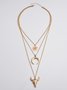 Collier de Style Occidental Imprimé d'Animal Toutes Les Saisons Joint Fendu Vacances Avec Faux Diamant Rétro Style Chaîne Colliers pour Femmes