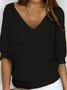 Tricoté Tops Décontracté Plain Printemps / Automne Acrylique Micro-élasticité Domestique Coupe Régulière Régulier Droit pour Femmes