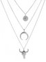 Collier de Style Occidental Imprimé d'Animal Toutes Les Saisons Joint Fendu Vacances Avec Faux Diamant Rétro Style Chaîne Colliers pour Femmes
