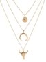 Collier de Style Occidental Imprimé d'Animal Toutes Les Saisons Joint Fendu Vacances Avec Faux Diamant Rétro Style Chaîne Colliers pour Femmes