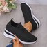 Chaussures Décontractées Femmes Décontracté Plain Toutes Les Saisons Quotidien Coton à Enfiler Talon de Bloc Caoutchouc à Enfiler