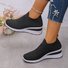 Chaussures Décontractées Femmes Décontracté Plain Toutes Les Saisons Quotidien Coton à Enfiler Talon de Bloc Caoutchouc à Enfiler
