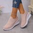 Chaussures Décontractées Femmes Décontracté Plain Toutes Les Saisons Quotidien Coton à Enfiler Talon de Bloc Caoutchouc à Enfiler