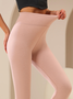 Pantalons De Yoga Simple Plain Toutes Les Saisons Coupe Régulière Taille Moyenne Pantalon coupe slim Droit Régulier Élasticité moyenne pour Femmes