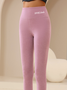 Pantalons De Yoga Simple Plain Toutes Les Saisons Coupe Régulière Taille Moyenne Pantalon coupe slim Droit Régulier Élasticité moyenne pour Femmes