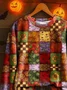 Sweat-shirts Décontracté Printemps / Automne Toussaint Aucune élasticité Ample Manches Longues Col Rond Régulier Régulier pour Femmes