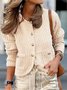 Cardigans Décontracté Plain Printemps / Automne Manches Longues Col Rond Régulier Trapèze Régulier Élasticité moyenne pour Femmes