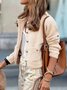 Cardigans Décontracté Plain Printemps / Automne Manches Longues Col Rond Régulier Trapèze Régulier Élasticité moyenne pour Femmes