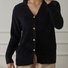 Pulls Femmes Décontracté Plain Printemps / Automne Coton Col V Micro-élasticité Coupe Régulière Trapèze Régulier
