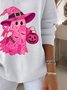 Pulls Femmes Décontracté Printemps / Automne Toussaint Coton Micro-élasticité Quotidien Coupe Régulière Manches Longues Régulier