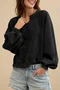 Sweat-shirts Femmes Décontracté Plain Printemps / Automne Polyester Col V Coupe Régulière Manches Longues Régulier Trapèze