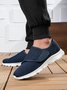 Chaussures Décontractées Femmes Décontracté Plain Toutes Les Saisons Crochet et boucle Sportif & Intérieur Talon Bas Tissu Caoutchouc Chaussures tissées à la mouche