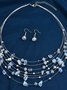 Collier Femmes Géométrique Décontracté Toutes Les Saisons Joint Fendu Festival de musique Métal Rétro Style Chaîne Colliers