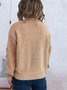 Pulls Femmes Plain Décontracté Printemps / Automne Micro-élasticité Quotidien Coupe Régulière Manches Longues Col Rond Régulier