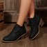 Bottes Femme Décontracté Plain Automne Quotidien Cuir Talon de Bloc PU à Enfiler Bottes classiques