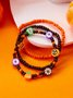 Bracelets Femmes Nerveux Bloc de Couleur Toutes Les Saisons Joint Fendu Rendez-Vous multicouche Bracelet Acrylique
