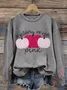 Sweat-shirts Décontracté Printemps / Automne Lettres de texte Quotidien Coupe Régulière Manches Longues Régulier Trapèze Régulier pour Femmes