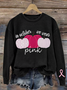 Sweat-shirts Décontracté Printemps / Automne Lettres de texte Quotidien Coupe Régulière Manches Longues Régulier Trapèze Régulier pour Femmes