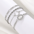 Bracelets Femmes Décontracté Floral Toutes Les Saisons Vacances Métal multicouche Bracelet