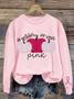 Sweat-shirts Décontracté Printemps / Automne Lettres de texte Quotidien Coupe Régulière Manches Longues Régulier Trapèze Régulier pour Femmes