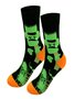 Chaussettes Urbain Toutes Les Saisons Toussaint Coton Imprimé Absorber l'Humidité et Évacuer la Sueur Quotidien Toussaint Régulier pour Femmes