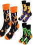 Chaussettes Urbain Toutes Les Saisons Toussaint Coton Imprimé Absorber l'Humidité et Évacuer la Sueur Quotidien Toussaint Régulier pour Femmes
