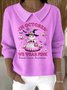 Pulls Décontracté Toussaint Printemps / Automne Polyester Quotidien Coupe Régulière Manches Longues Régulier Trapèze pour Femmes