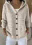 Cardigans Femmes Décontracté Floral Printemps / Automne Quotidien Coupe Régulière Manches Longues Trapèze Régulier Élasticité moyenne