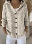 Cardigans Femmes Décontracté Floral Printemps / Automne Quotidien Coupe Régulière Manches Longues Trapèze Régulier Élasticité moyenne