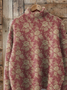 Pulls Femmes Décontracté Floral Printemps / Automne Imprimé Quotidien Manches Longues Col Roulé Droit Élasticité moyenne