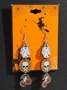 Boucles d'Oreilles Sexy Dessin Animé Toutes Les Saisons Panneau Sortie Toussaint Pendre en Bois pour Femmes