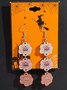 Boucles d'Oreilles Sexy Dessin Animé Toutes Les Saisons Panneau Sortie Toussaint Pendre en Bois pour Femmes