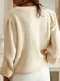 Cardigans Femmes Décontracté Plain Printemps / Automne Coton Micro-élasticité Coupe Régulière Manches Longues Régulier Trapèze