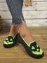 Chaussures à Tige Basse Géométrique Décontracté Toutes Les Saisons Vacances à Talon Plat Toile Caoutchouc à Enfiler Chaussures à Tige Basse pour Femmes