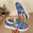 Chaussures à Tige Basse Femmes Décontracté Bloc de Couleur Toutes Les Saisons Polyester Quotidien à Talon Plat Bout Fermé Caoutchouc à Enfiler