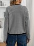 Cardigans Femmes Rayé Décontracté Printemps / Automne Polyester Quotidien Coupe Régulière Col Rond Régulier Élasticité moyenne