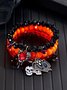 Bracelets Décontracté Abstrait Toutes Les Saisons Joint Fendu Rendez-Vous Toussaint multicouche Bracelet Cristal pour Femmes