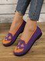 Chaussures à Tige Basse Géométrique Décontracté Toutes Les Saisons Vacances à Talon Plat Toile Caoutchouc à Enfiler Chaussures à Tige Basse pour Femmes